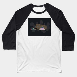 sad birthday 21st dog crying party trippy puppy Baseball T-Shirt